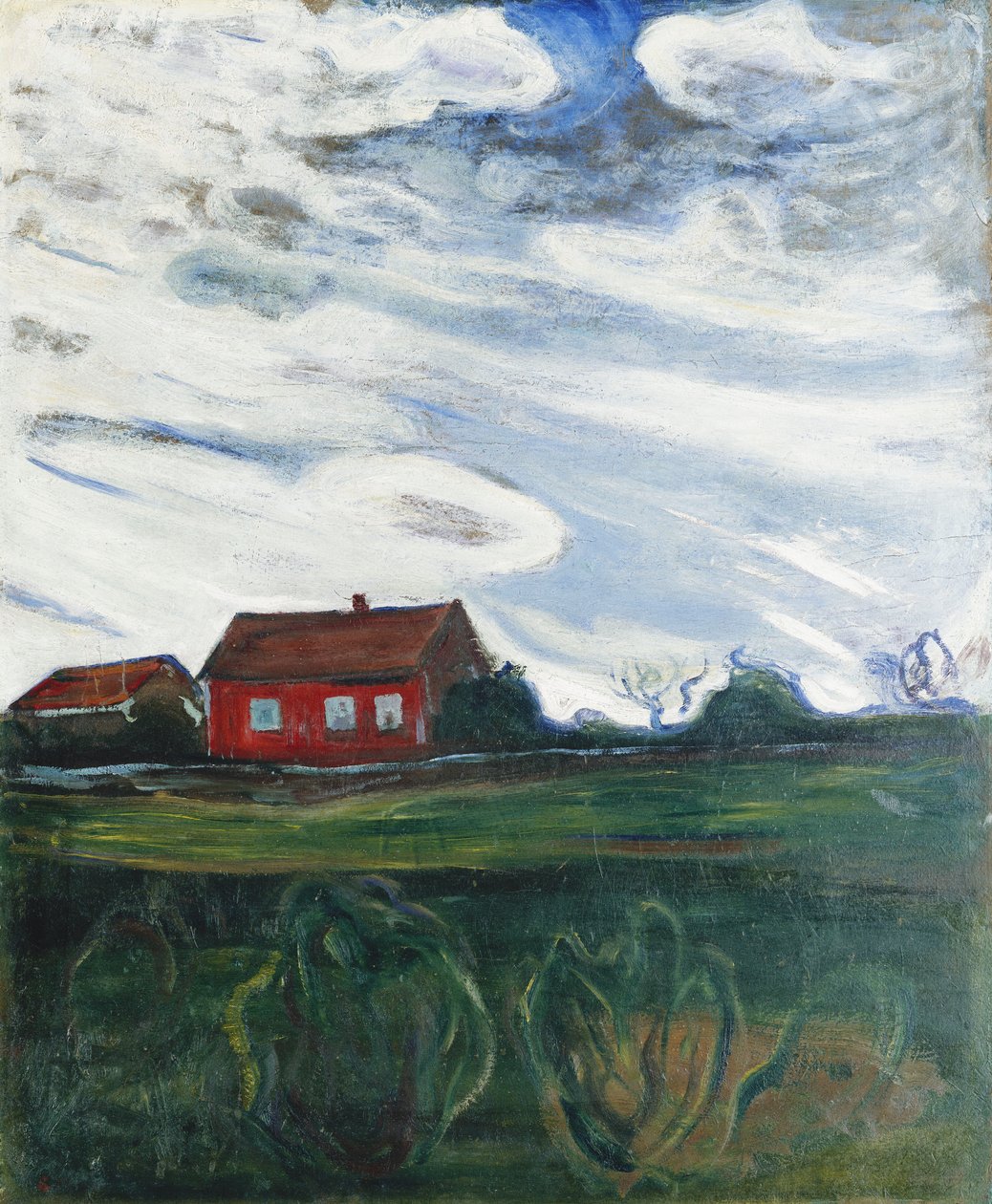Czerwony Dom autorstwa Edvard Munch
