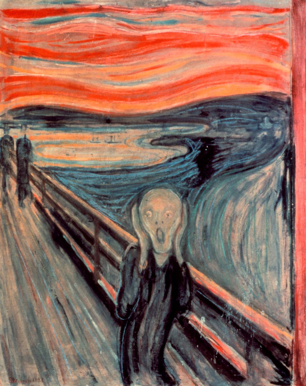 Krzyk, 1893 autorstwa Edvard Munch