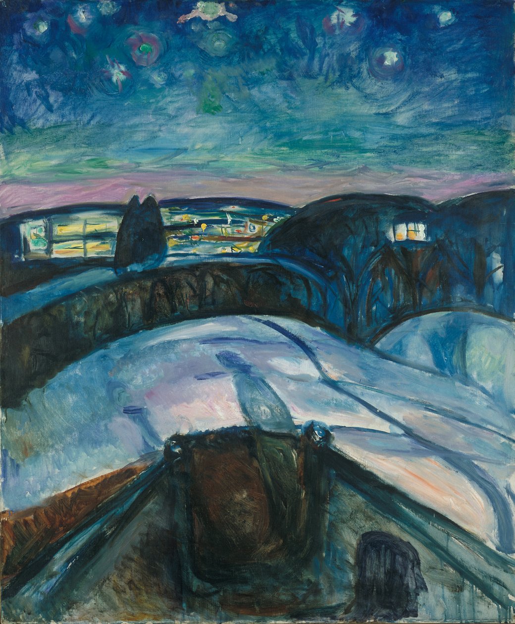 Gwieździsta noc autorstwa Edvard Munch