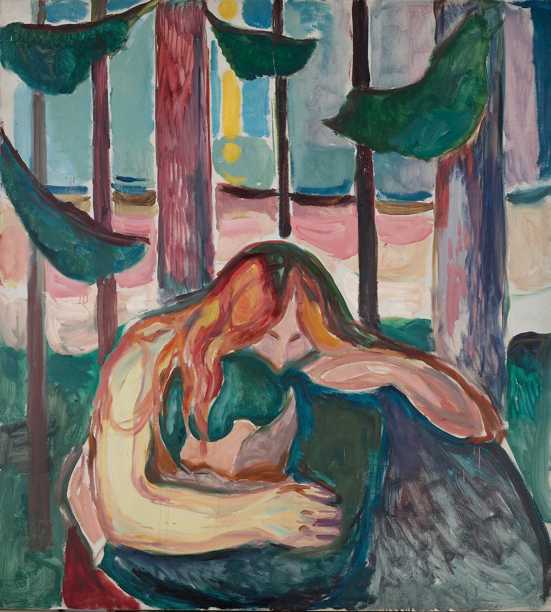 Wampir w lesie autorstwa Edvard Munch