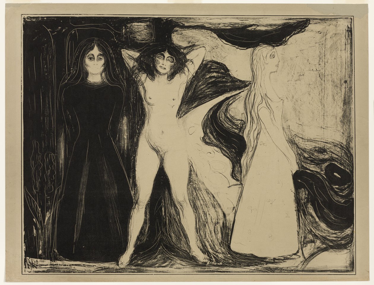 Kobieta (Sfinks) autorstwa Edvard Munch