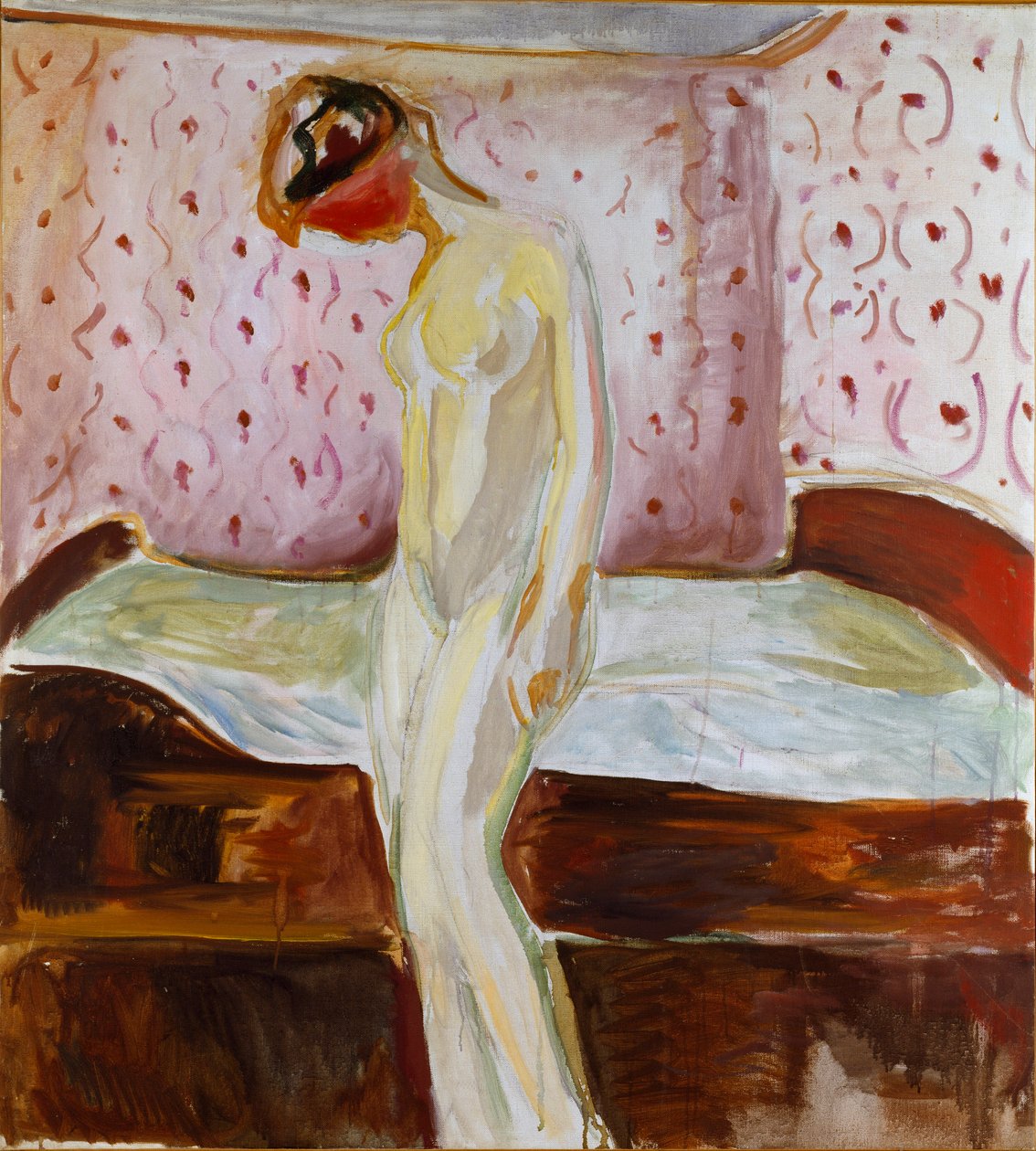 Młoda dziewczyna płacze autorstwa Edvard Munch