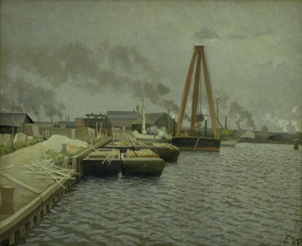 Odwzorowanie. Port w Kopenhadze autorstwa Edvard Weie