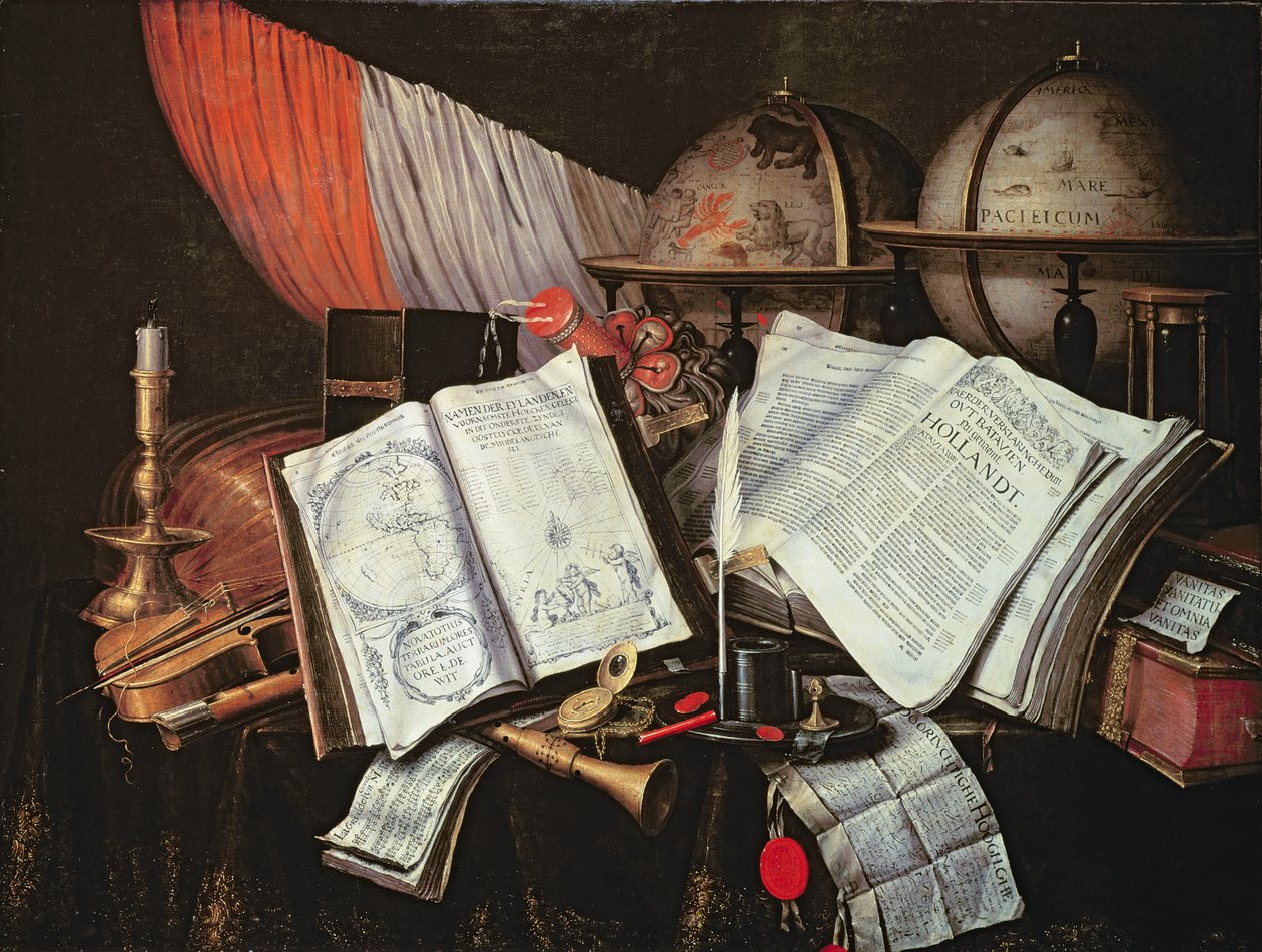 Vanitas (olej) autorstwa Edwaert Colyer or Collier
