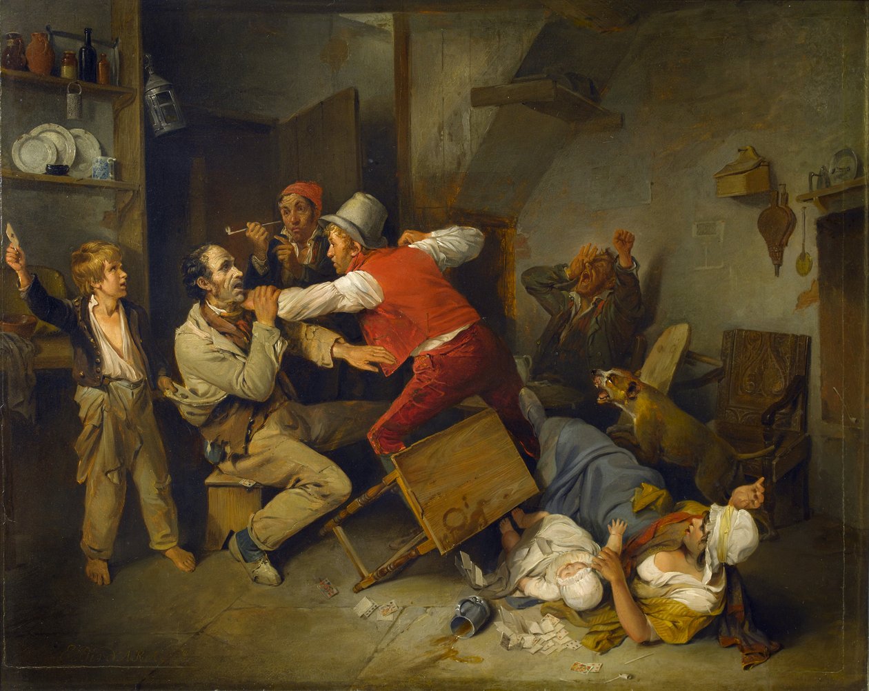 Wykryto oszustwo, 1814 autorstwa Edward Bird