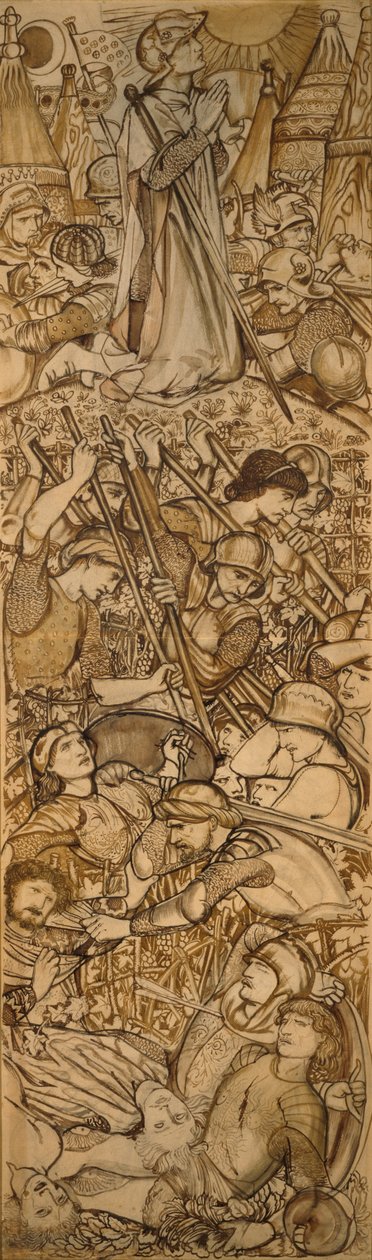 Bitwa pod Bet-Horon autorstwa Edward Burne Jones