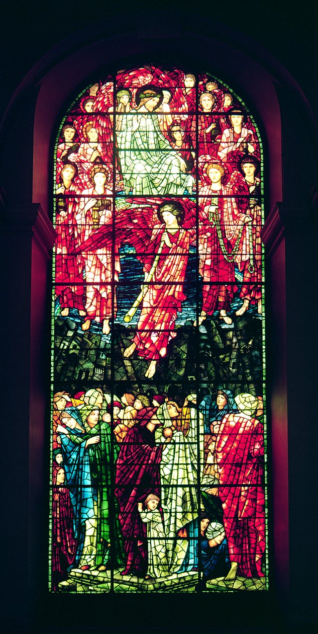 Sąd Ostateczny, okno zachodnie (witraż) autorstwa Edward Burne Jones