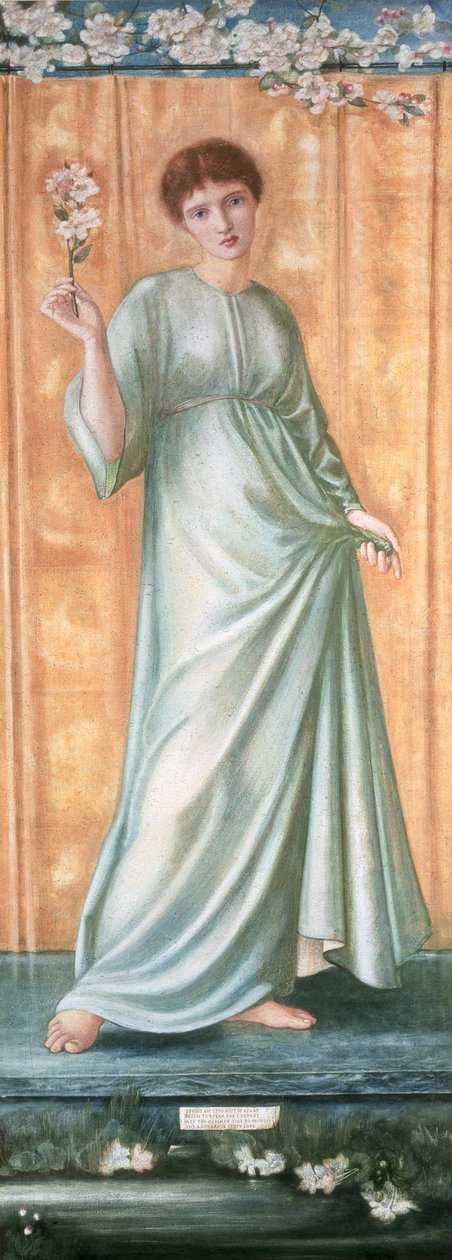 Wiosna, 1869-70 autorstwa Edward Burne Jones