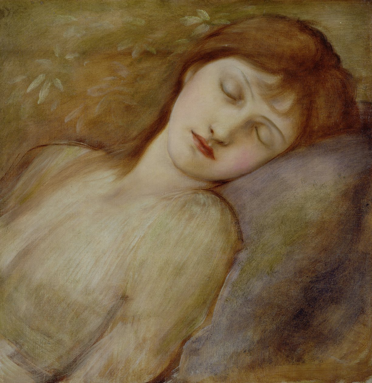 Studium dla śpiącej księżniczki w serii „Wrzosowa róża”, ok. 1881 r. autorstwa Edward Burne Jones