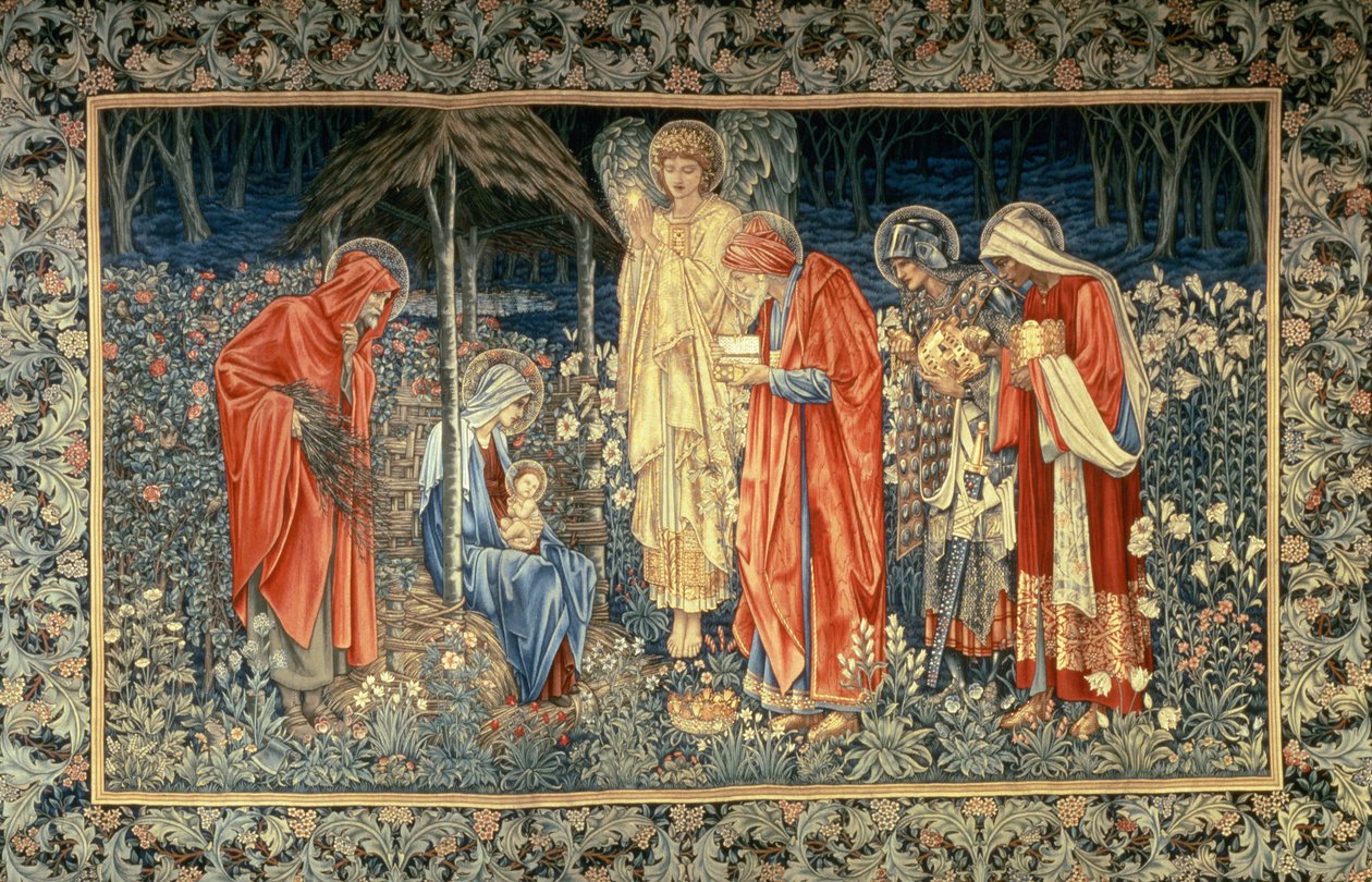 Pokłon Trzech Króli, 1907 (gobelin) autorstwa Edward Burne Jones