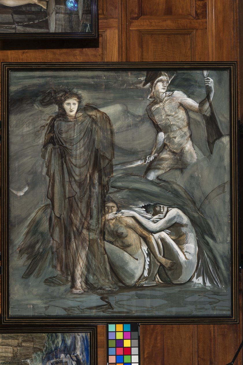 Znalezienie Meduzy, ok. 1876 (gwasz) autorstwa Edward Burne Jones