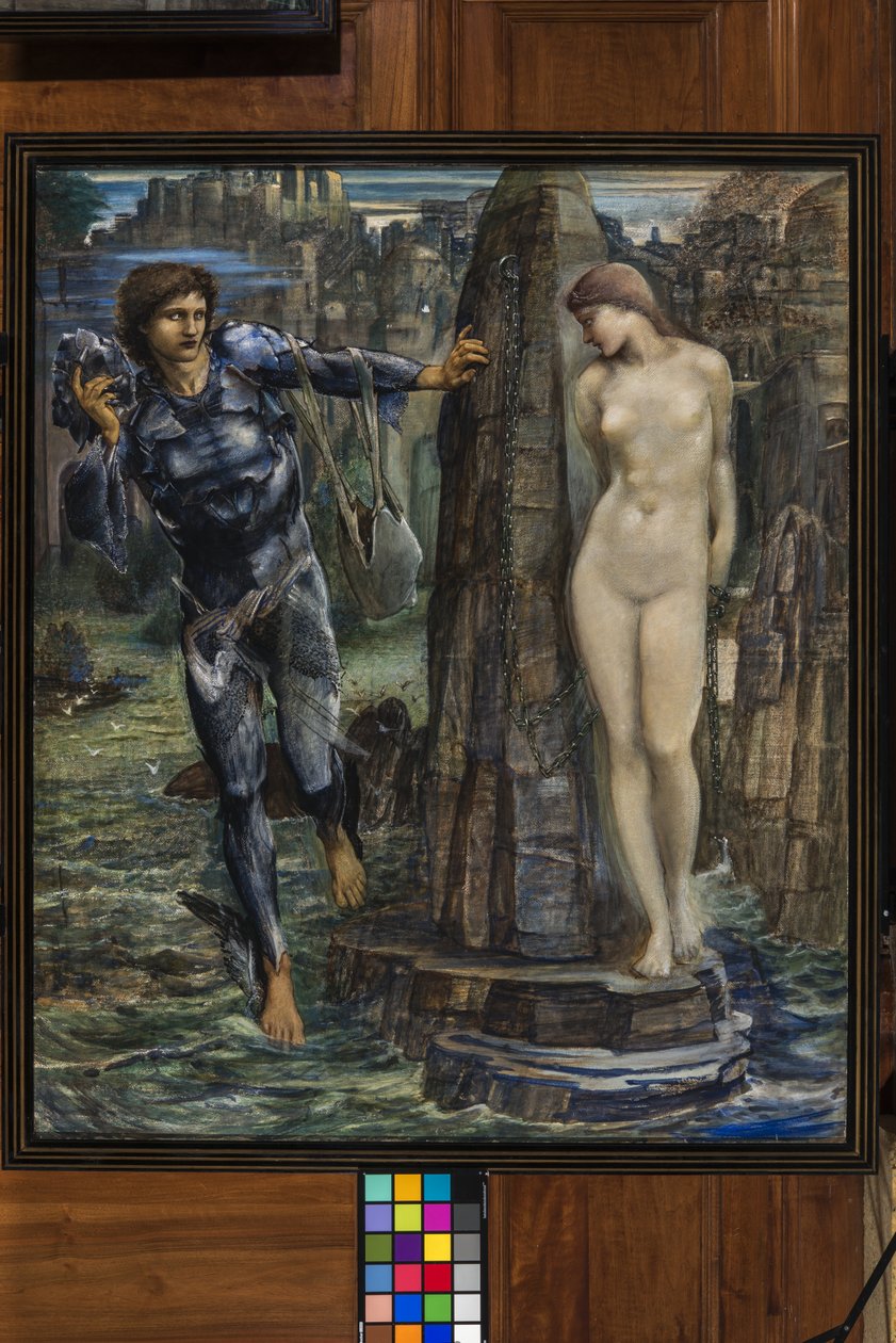 Skała Zagłady, c.1876 (gwasz) autorstwa Edward Burne Jones