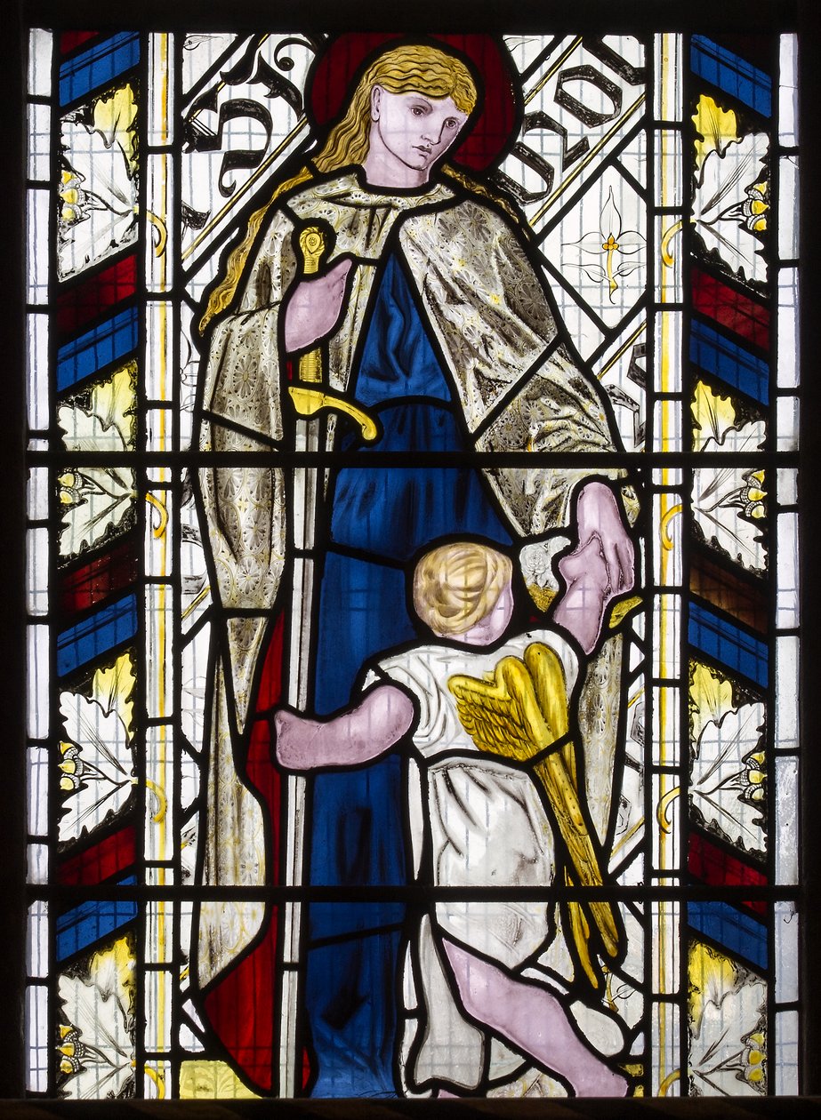 Cambridge, All Saints, Morris Marshall & Faulkner & Co, Edward Burne-Jones, St Dorothy, 1866 autorstwa Edward Burne Jones