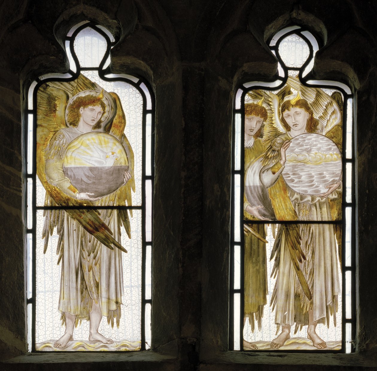 Dni Stworzenia, szczegół, 1870 autorstwa Edward Burne Jones