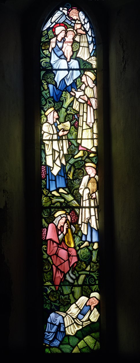 Drzewo Jessego (witraż) autorstwa Edward Burne Jones