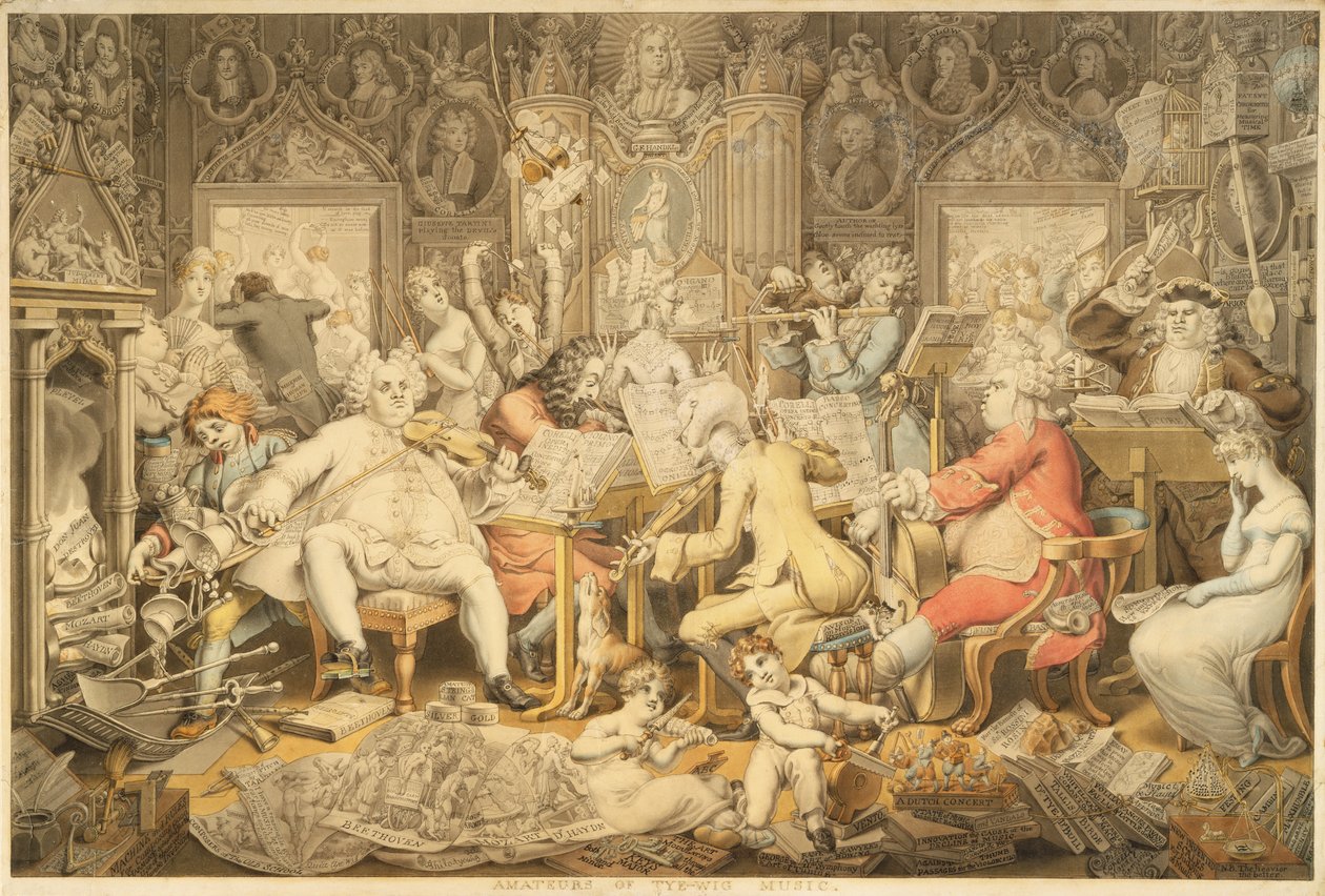 Miłośnicy muzyki Tie-Wig autorstwa Edward Francis Burney