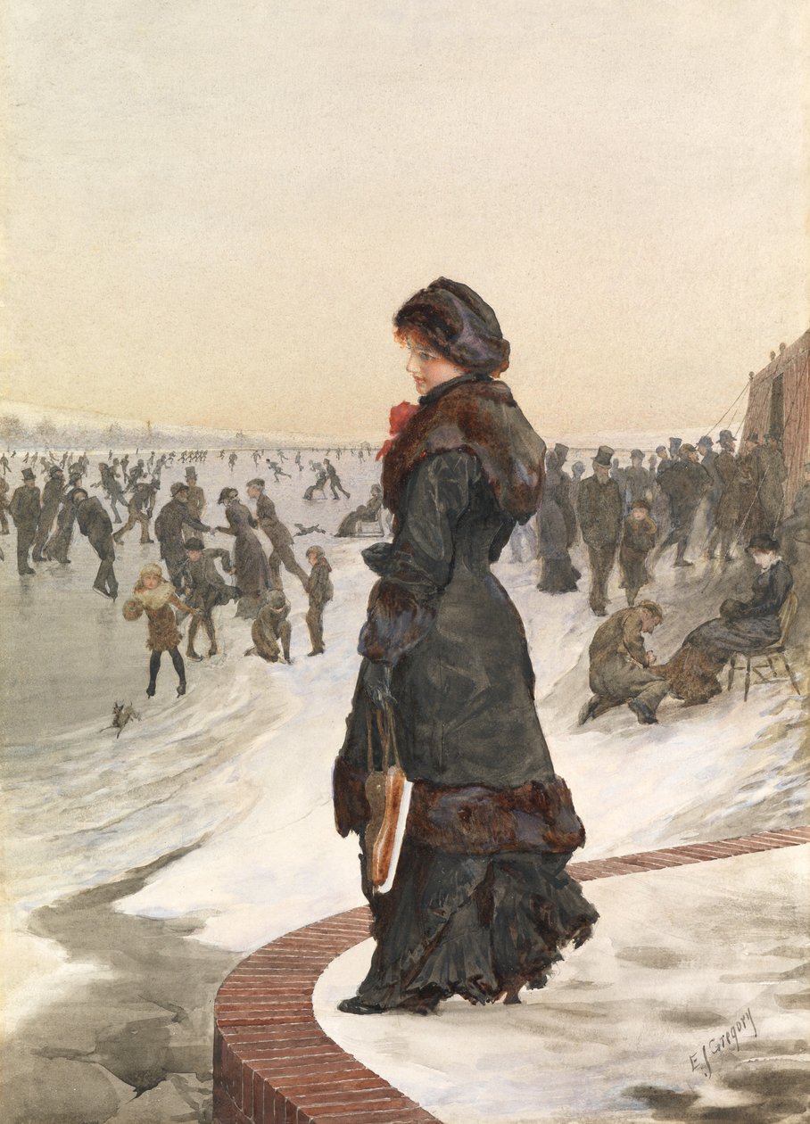 Łyżwiarz (wc i kolor nadwozia na papierze) autorstwa Edward John Gregory