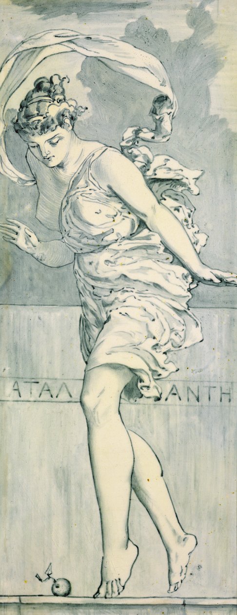 Atalanta, c.1866 (ceramika) (para do 368311) autorstwa Edward John Poynter