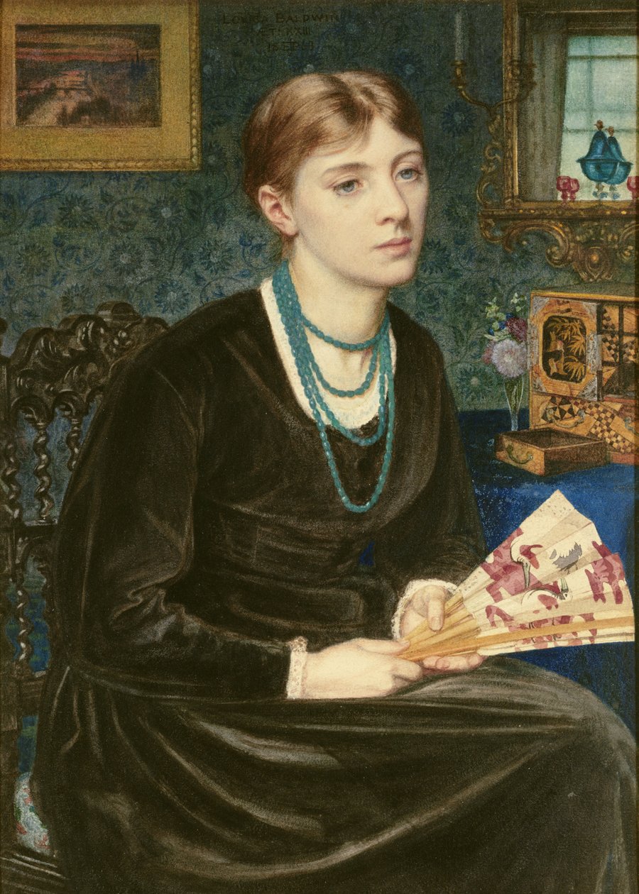 Portret Louise A. Baldwin, 1868 autorstwa Edward John Poynter