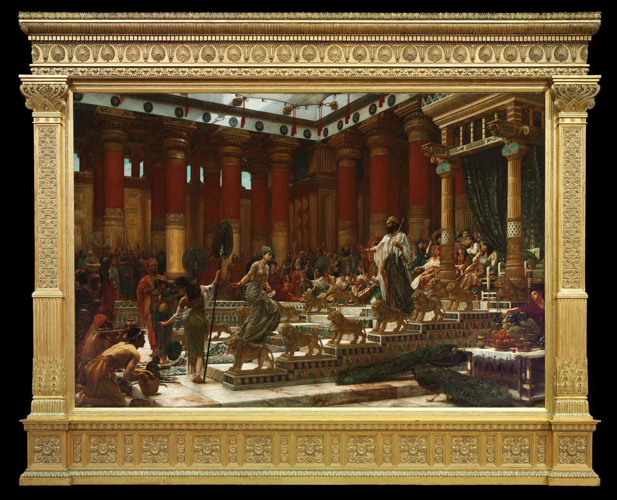 Wizyta królowej Saby u króla Salomona autorstwa Edward John Poynter