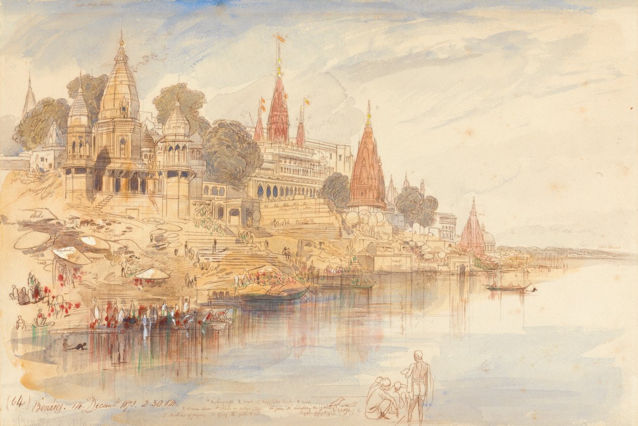 Benares autorstwa Edward Lear
