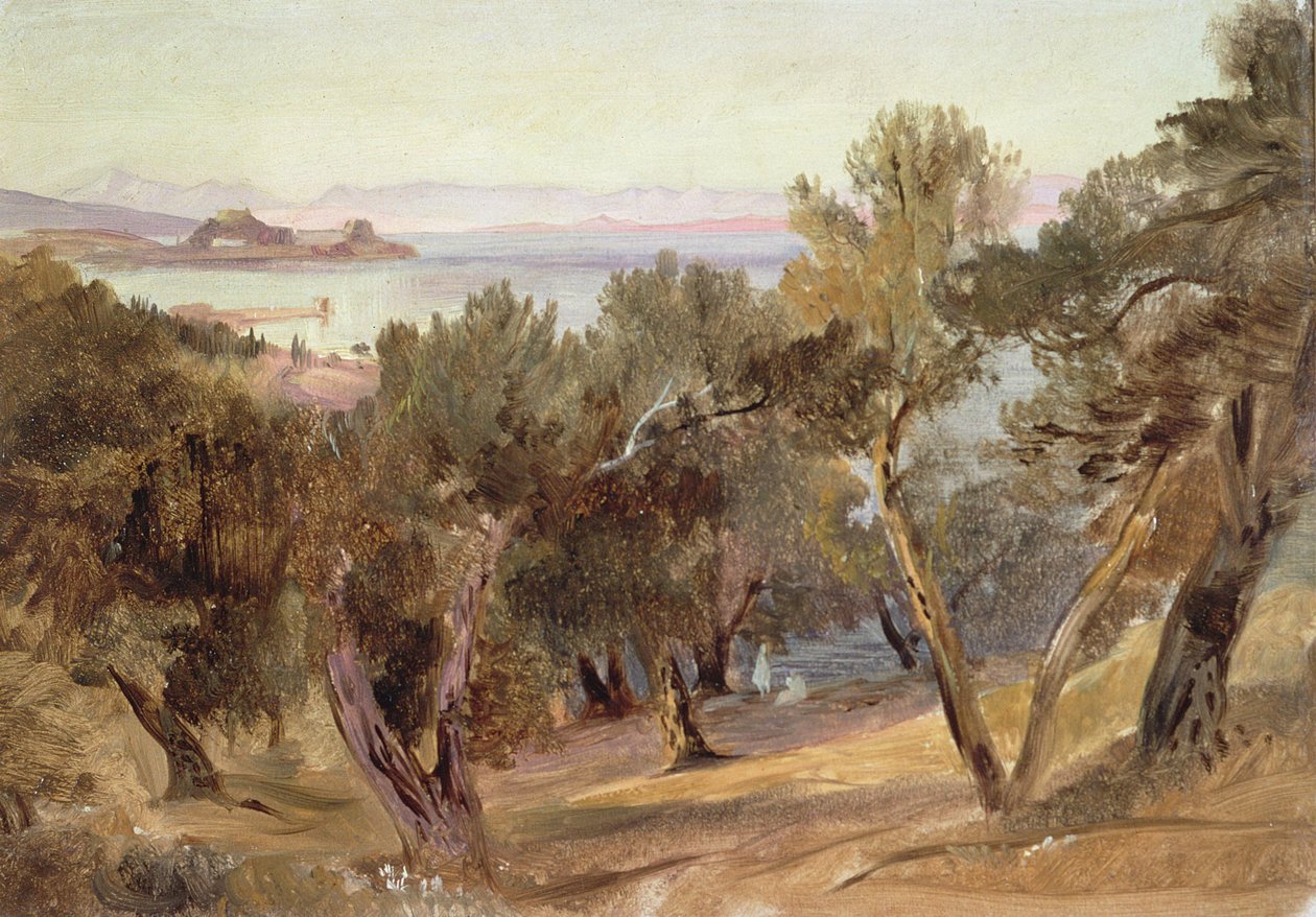 Korfu, XIX wiek autorstwa Edward Lear