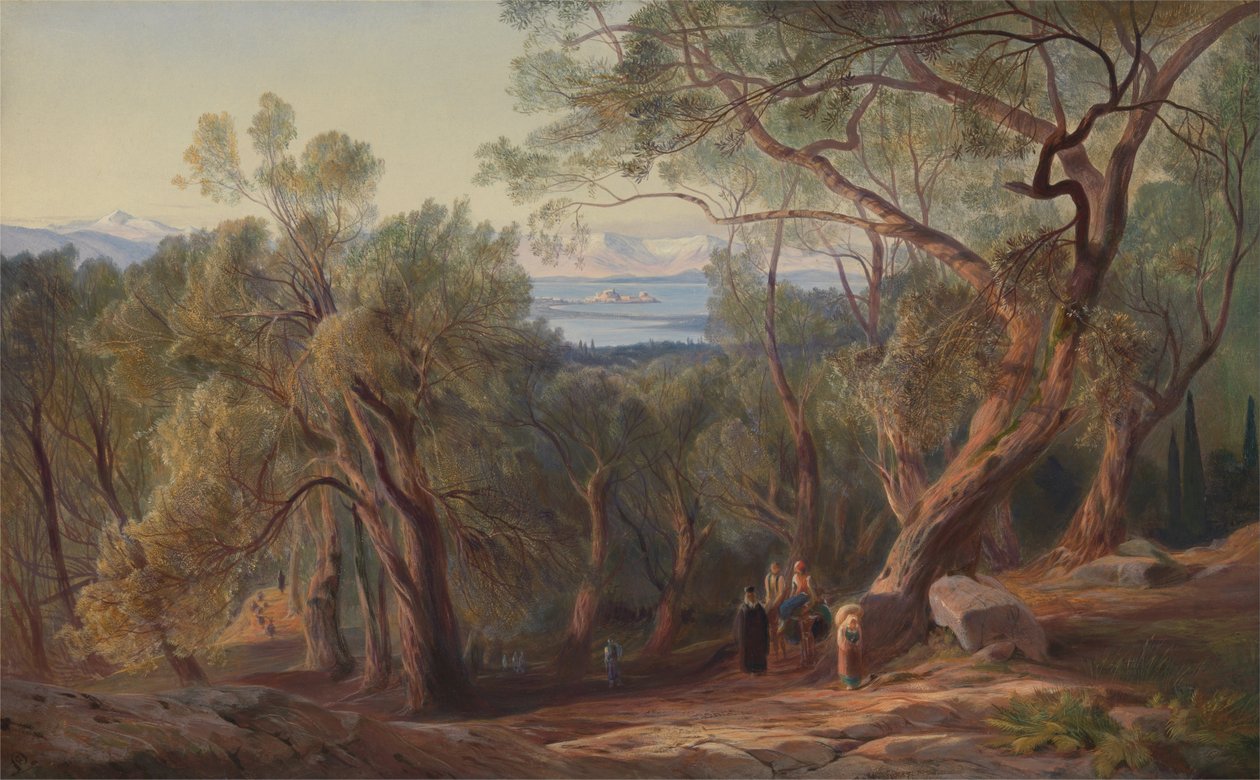 Korfu z Santa Decca autorstwa Edward Lear