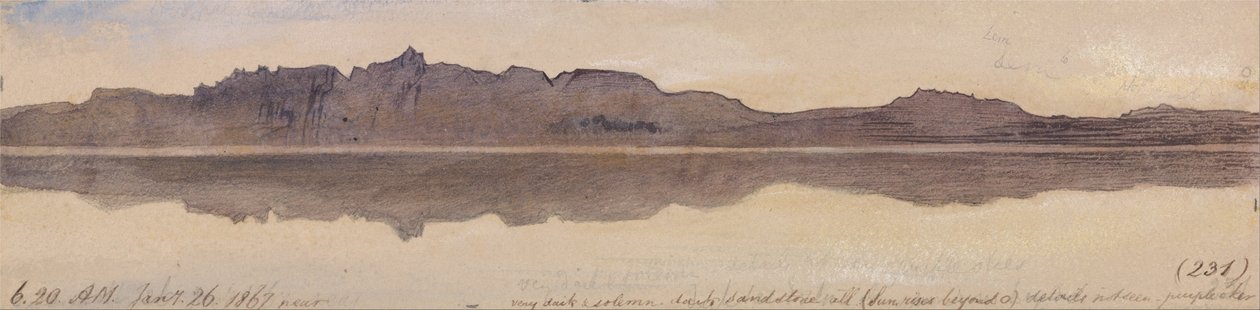 Świt nad Nilem autorstwa Edward Lear