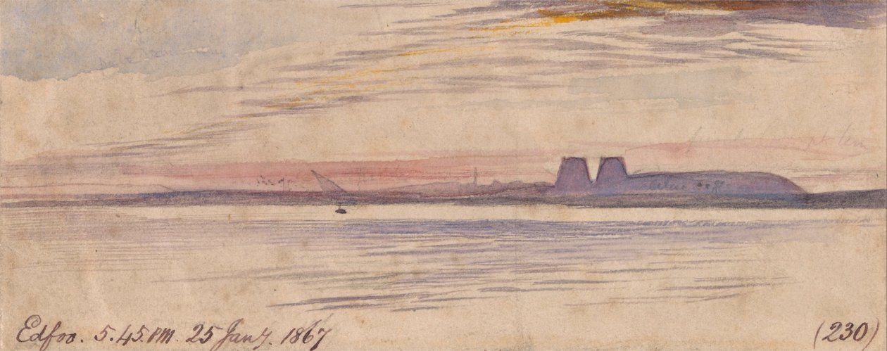 Edfu autorstwa Edward Lear