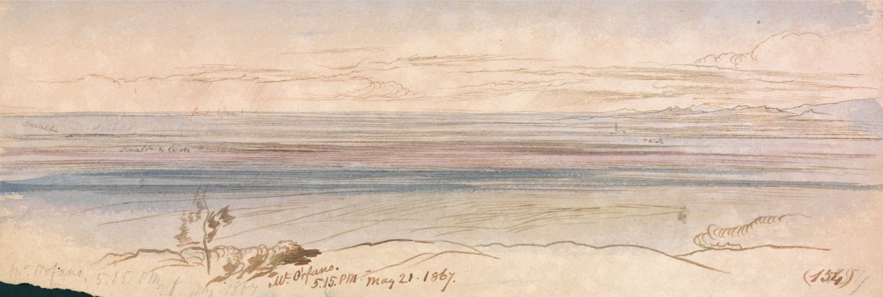 Mt. Orfano autorstwa Edward Lear