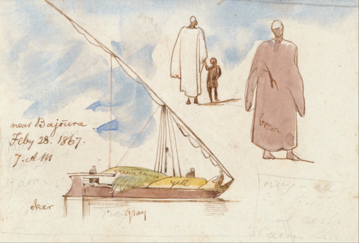 W pobliżu Bajoura autorstwa Edward Lear