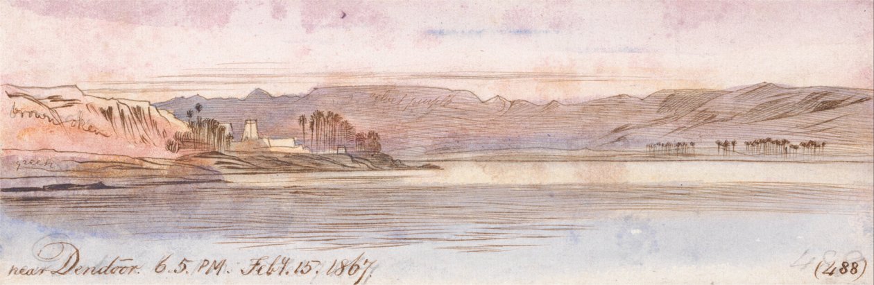 W pobliżu Dendour autorstwa Edward Lear