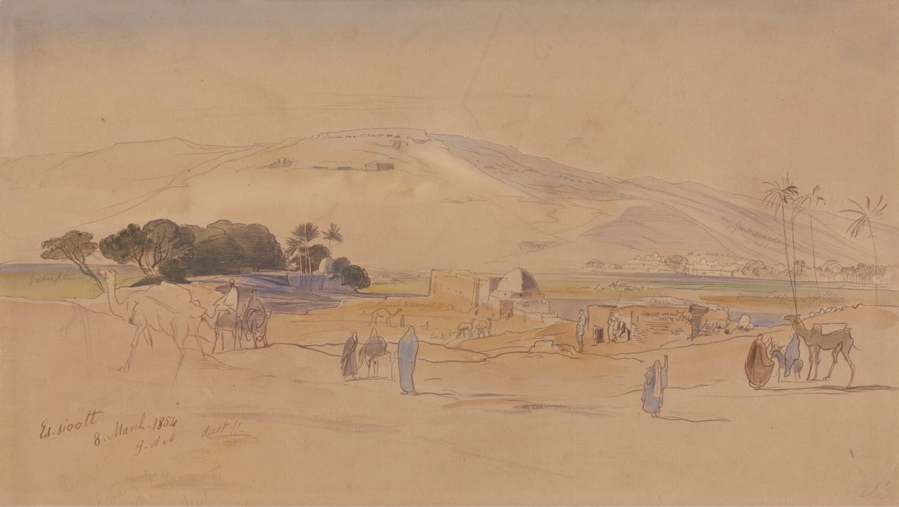 Wioska Oaza autorstwa Edward Lear