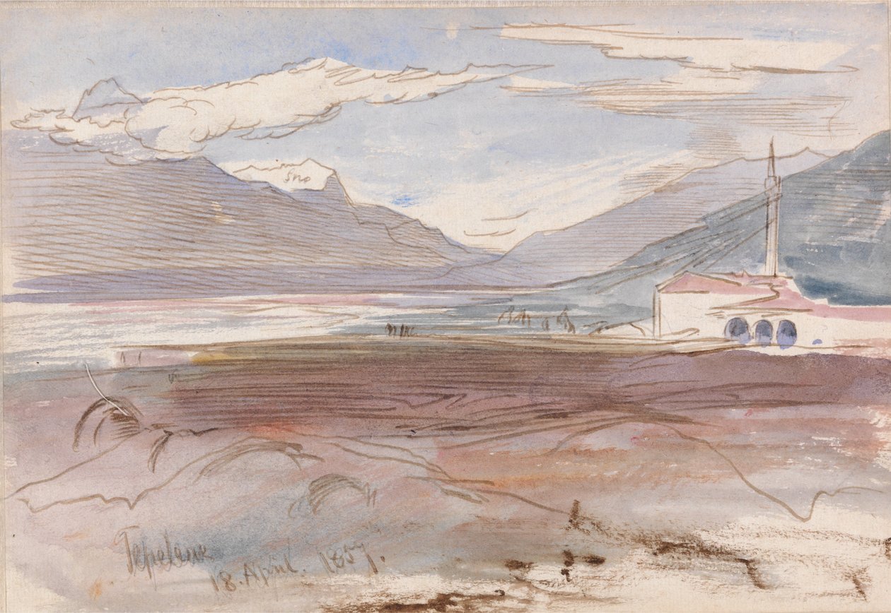 Tepelene, 18 kwietnia 1857 autorstwa Edward Lear