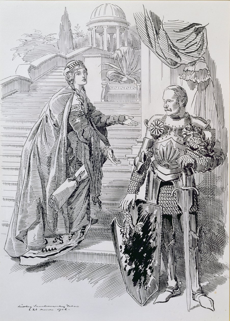 Plama Cenzury, z „Punch”, 1906 autorstwa Edward Linley Sambourne