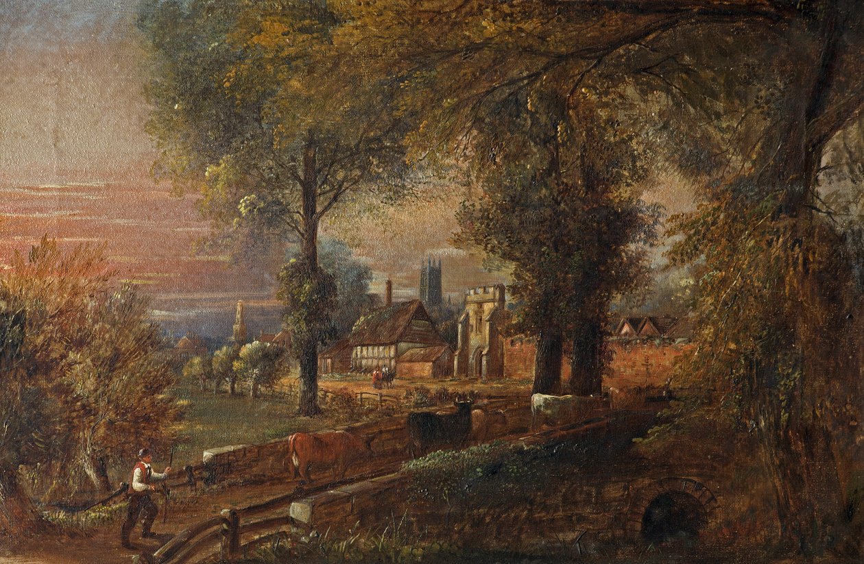 Llanthony, Gloucester, 1870 autorstwa Edward Smith