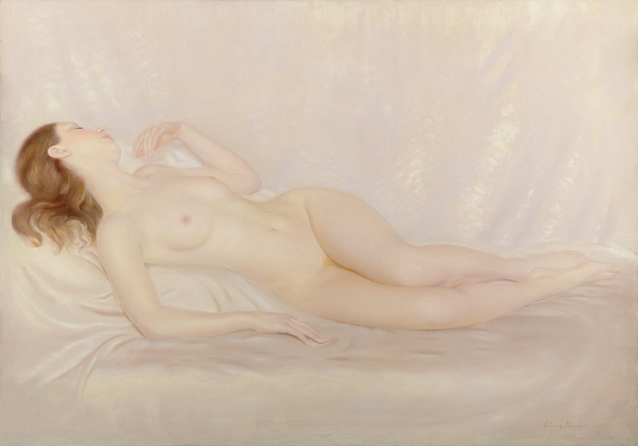 Leżąc nago autorstwa Edward Stanley Mercer