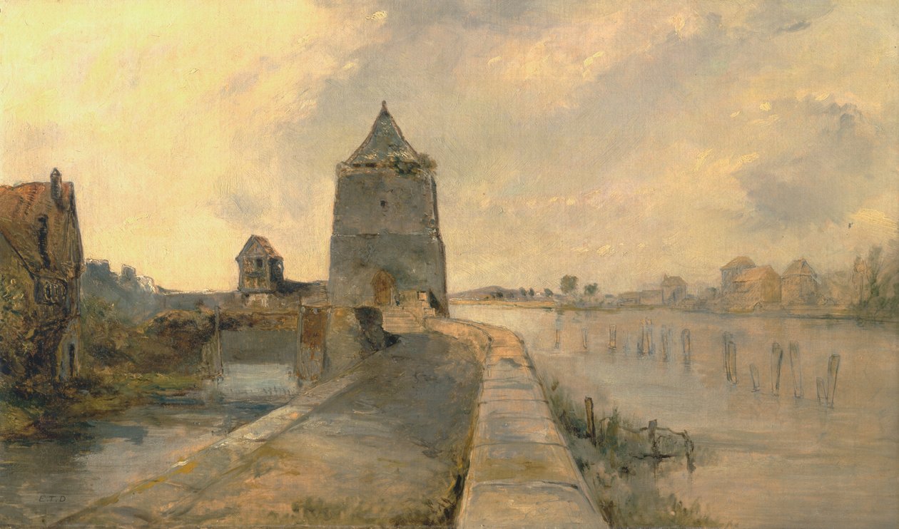 Ren w Konstancji Konstanz-am-Rhein autorstwa Rev. Edward Thomas Daniell