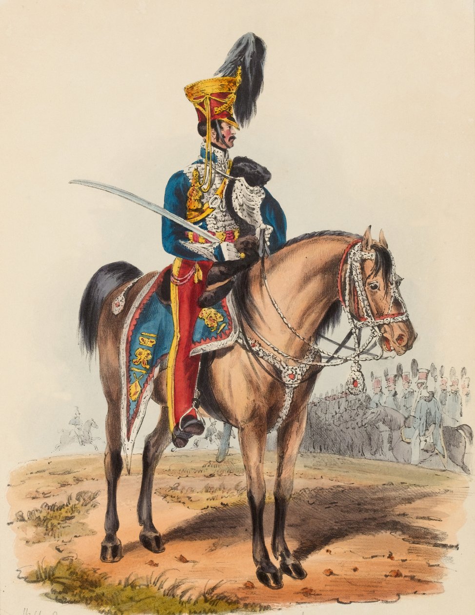 15th Hussars, Oficer w Rozkazie Rewizyjnym autorstwa Edward (after) Hull