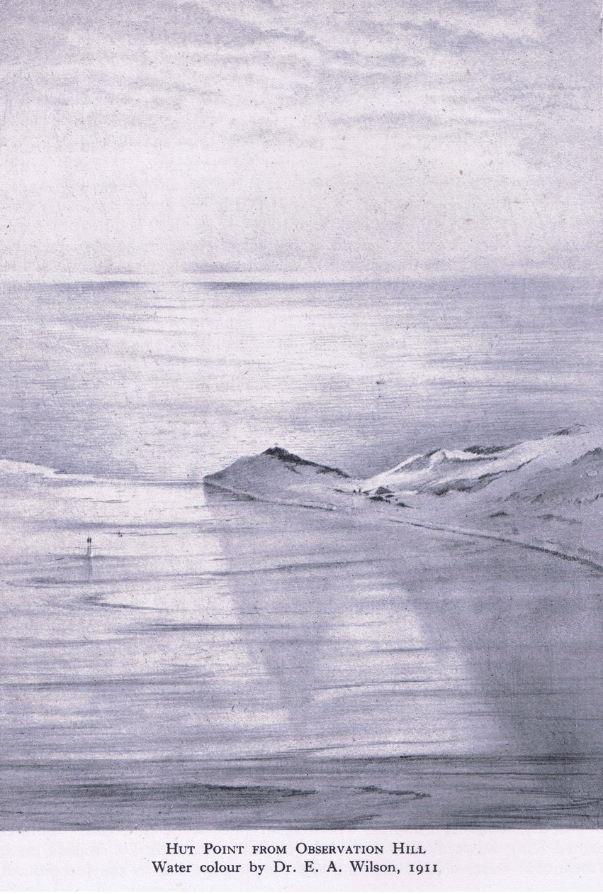 Hut Point ze Wzgórza Obserwacyjnego autorstwa Edward Adrian Wilson