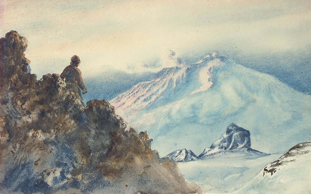 Góra Erebus i Castle Rock autorstwa Edward Adrian Wilson
