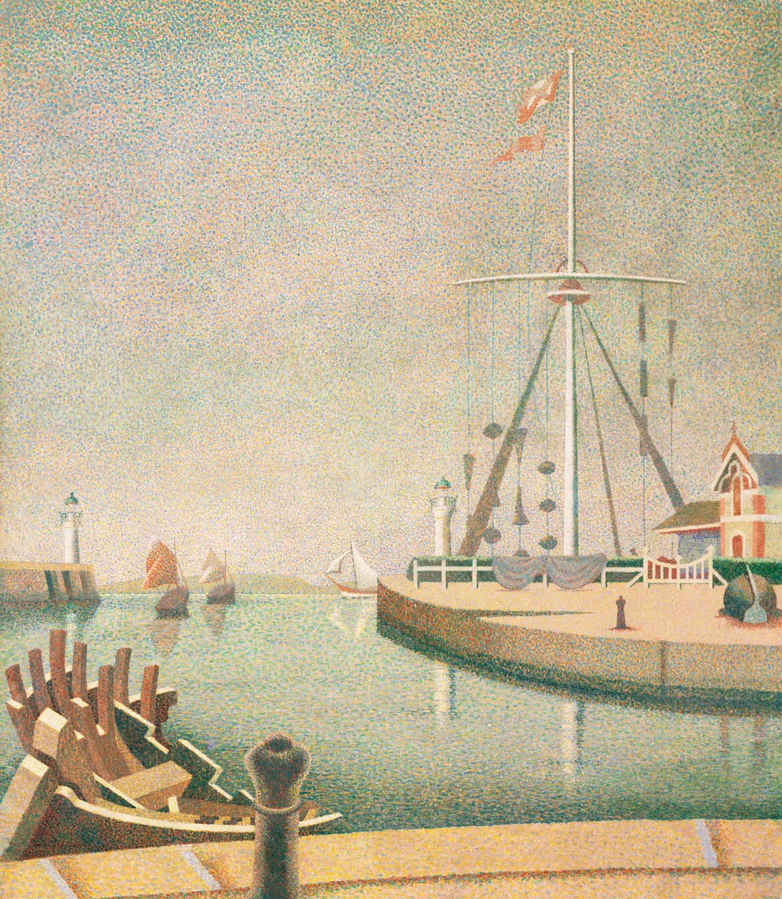 Honfleur, Wejście do portu autorstwa Edward Alexander Wadsworth