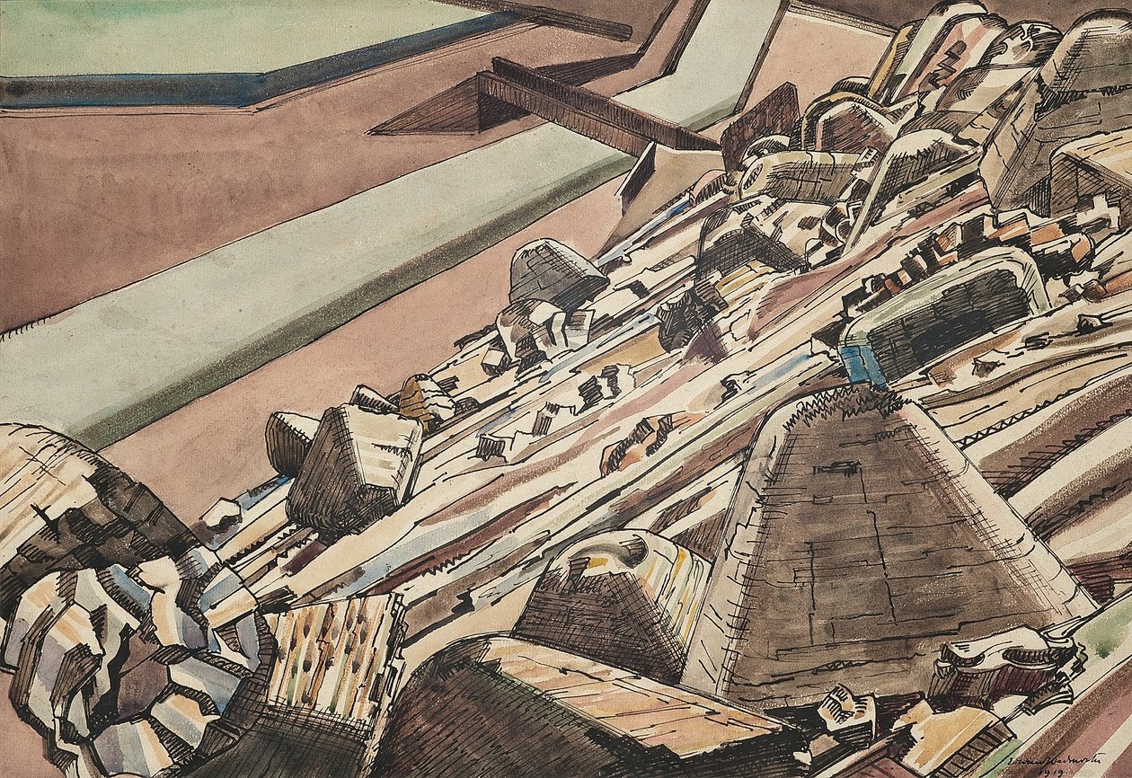 Chochla Żużel Okrągły Dąb II autorstwa Edward Alexander Wadsworth