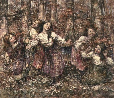 Lutowe Panienki autorstwa Edward Atkinson Hornel