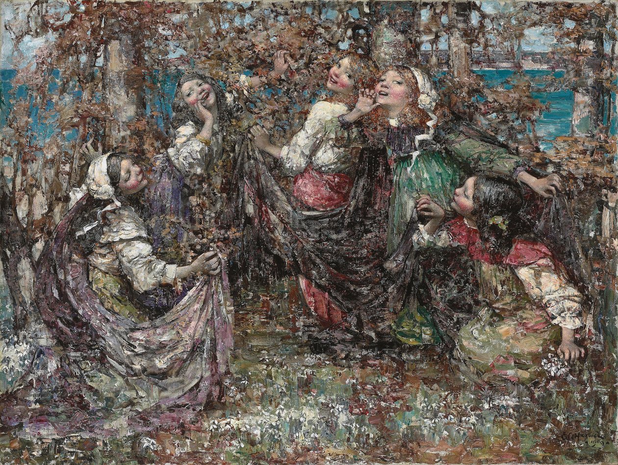 Ring-a-Ring-a-Rose autorstwa Edward Atkinson Hornel