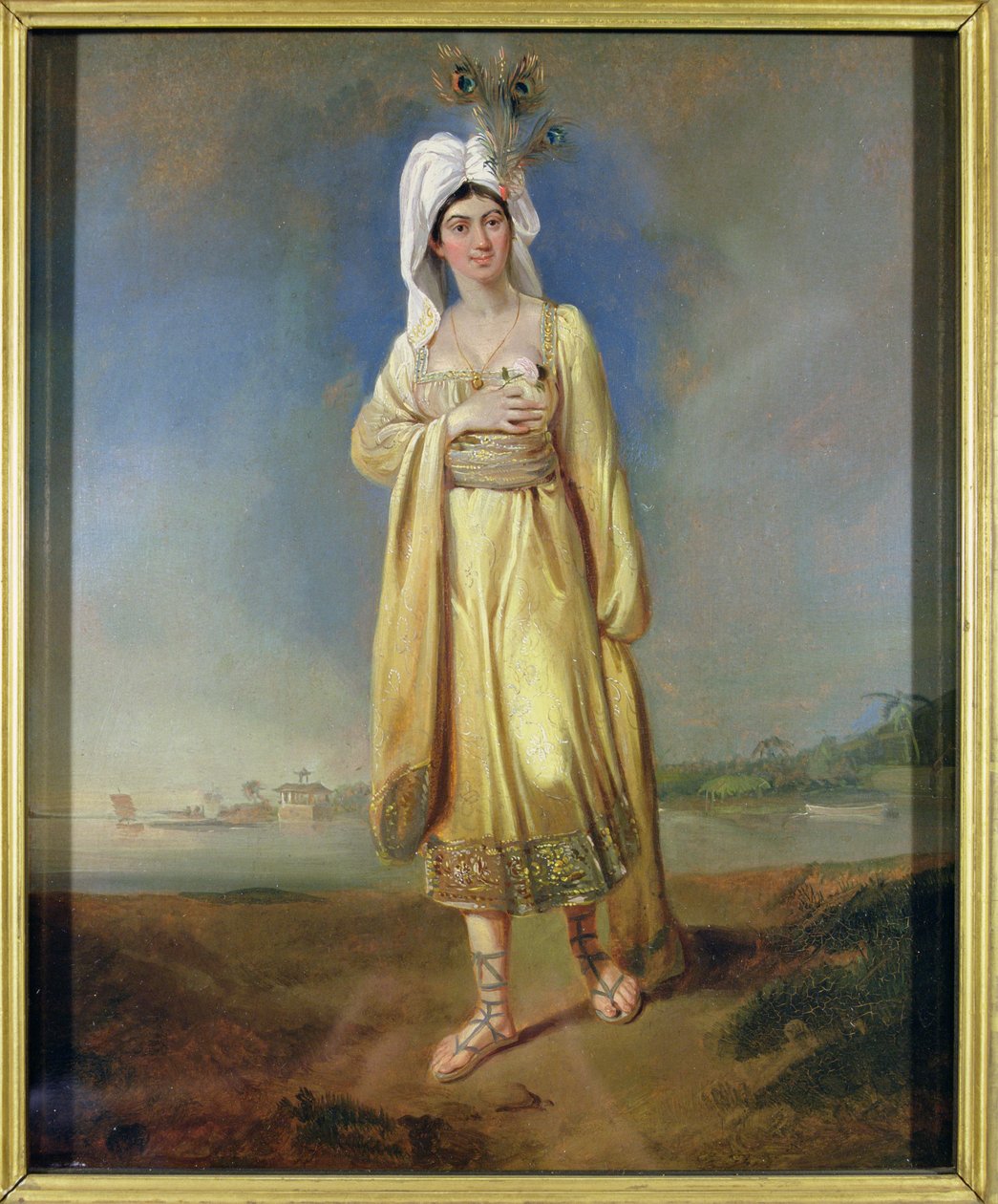 Księżniczka Caraboo z Javasu (Mary Baker) autorstwa Edward Bird