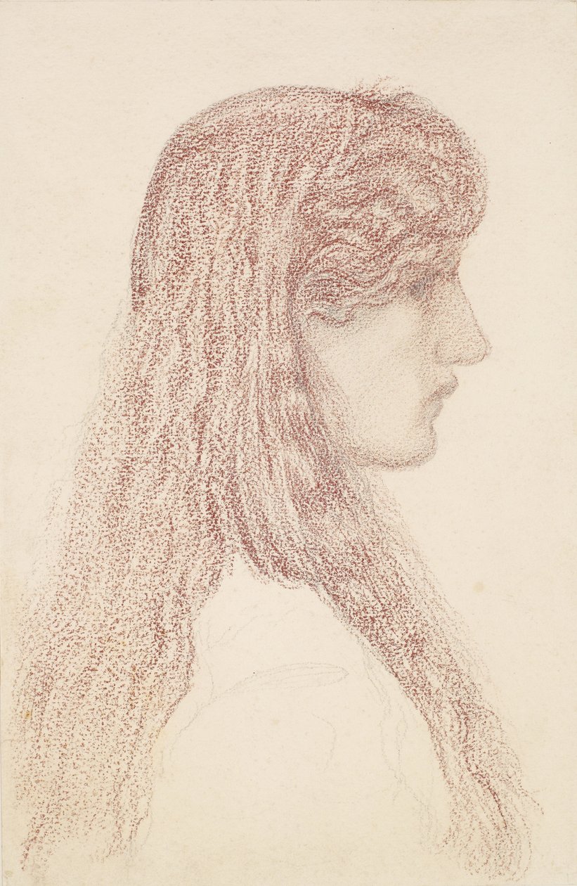 Maria Zambaco - Profil Study autorstwa Edward Burne Jones