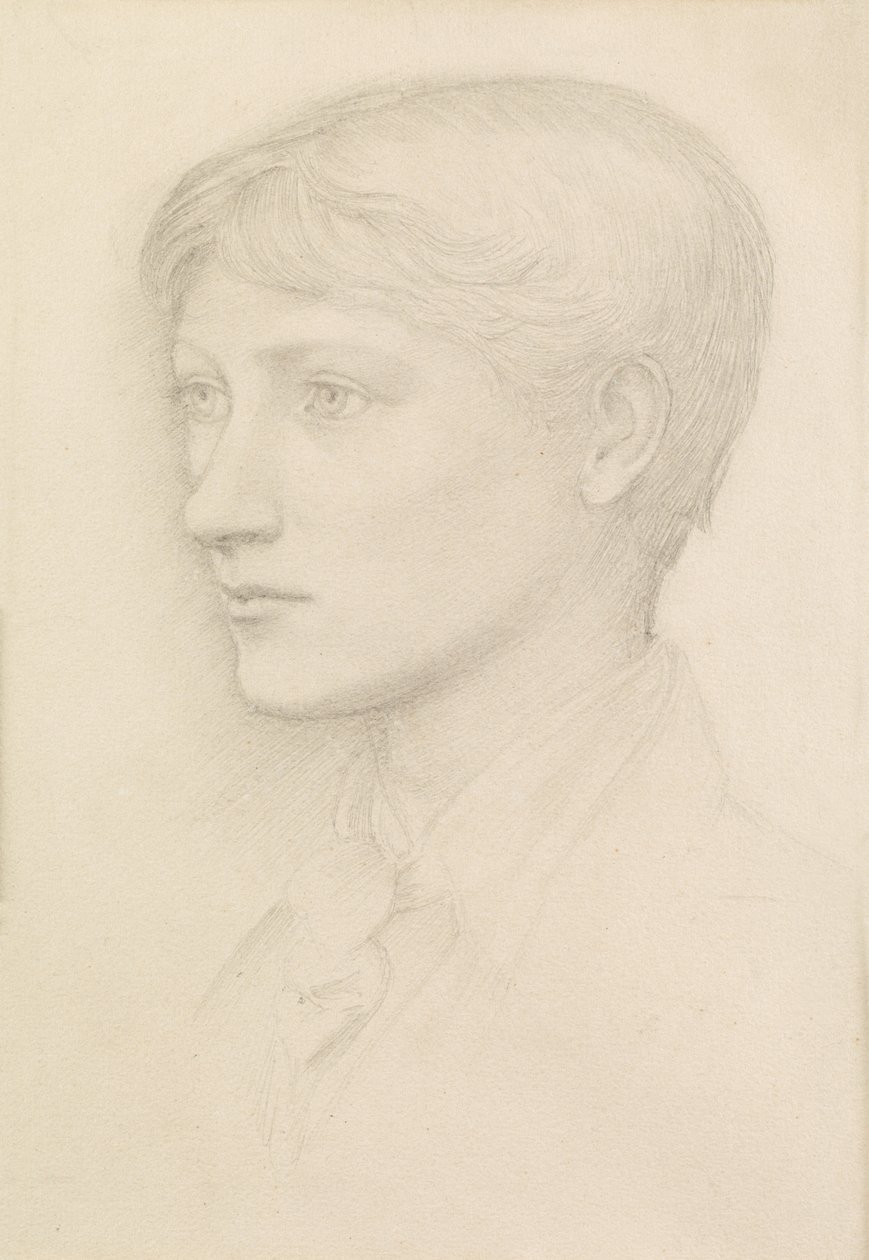 Philipa Burne-Jonesa, ca. 1875 (ołówek) autorstwa Edward Burne Jones