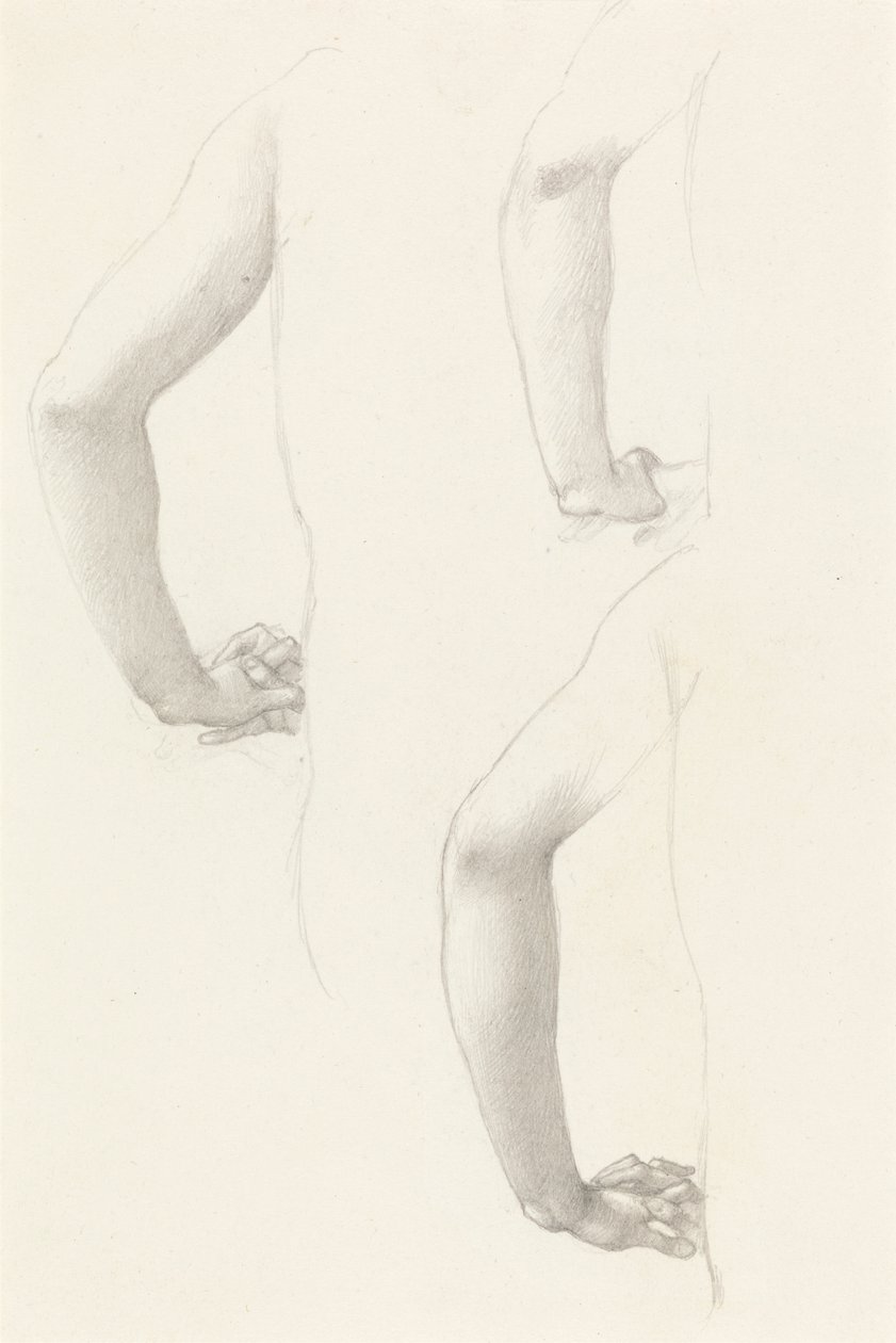 Studia ręki i dłoni autorstwa Edward Burne Jones