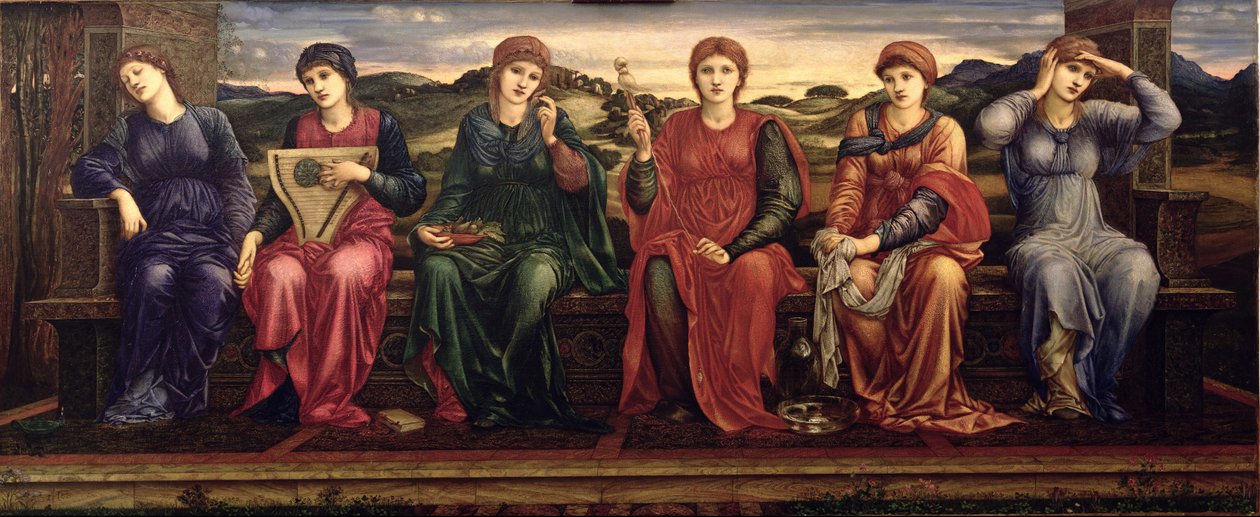 Godziny, 1870-82 autorstwa Edward Burne Jones